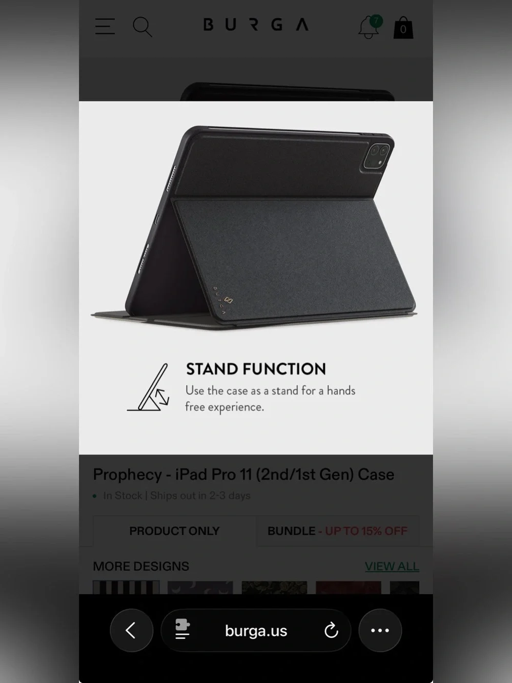 Burga ipad case
